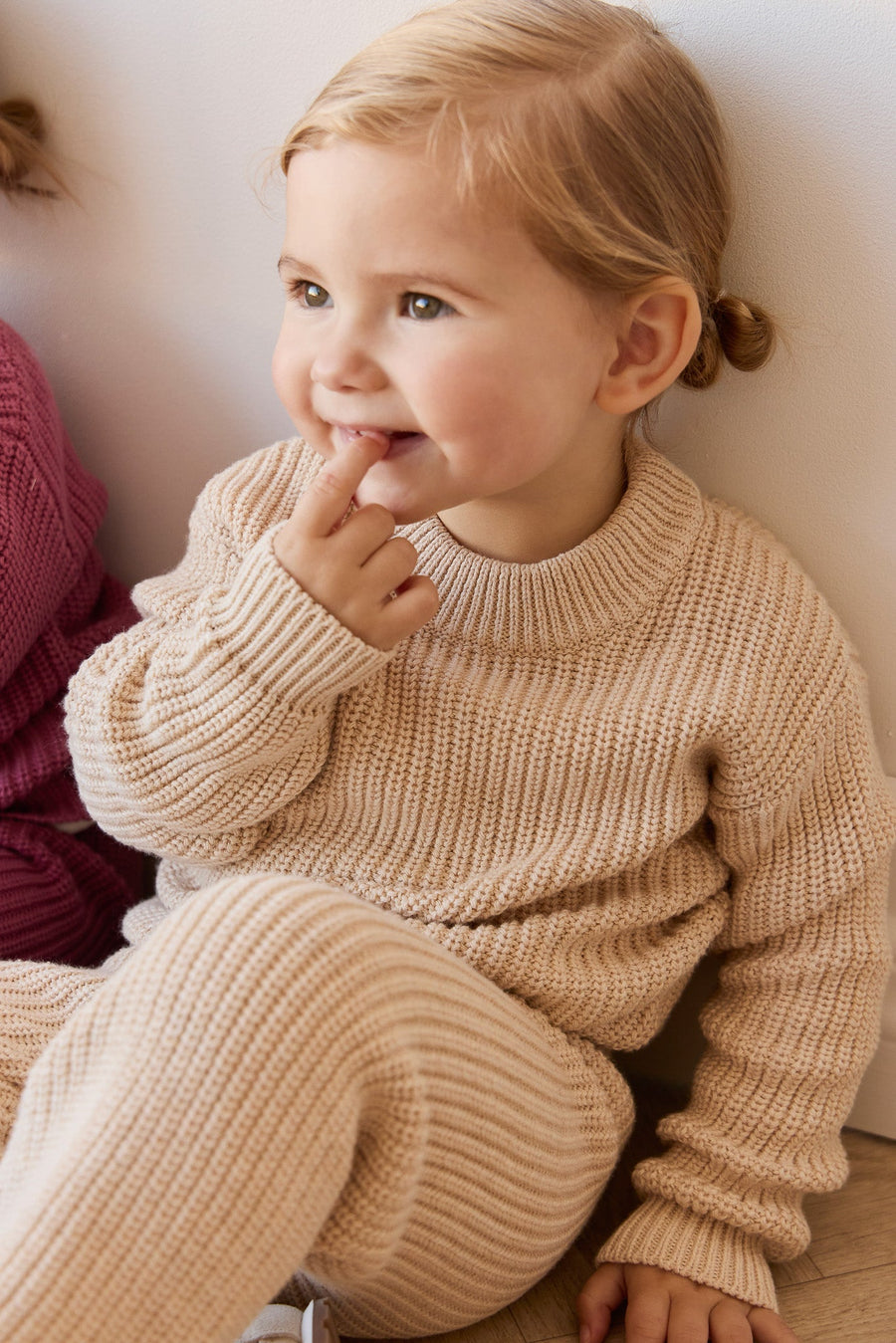 Morgan Jumper - Oatmeal Marle Childrens Jumper from Jamie Kay Australia