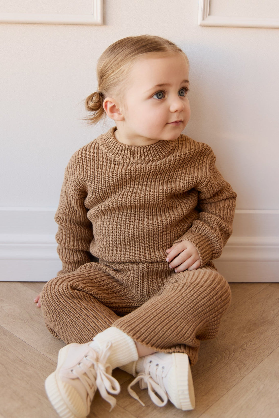 Morgan Jumper - Caramel Cream Childrens Jumper from Jamie Kay Australia
