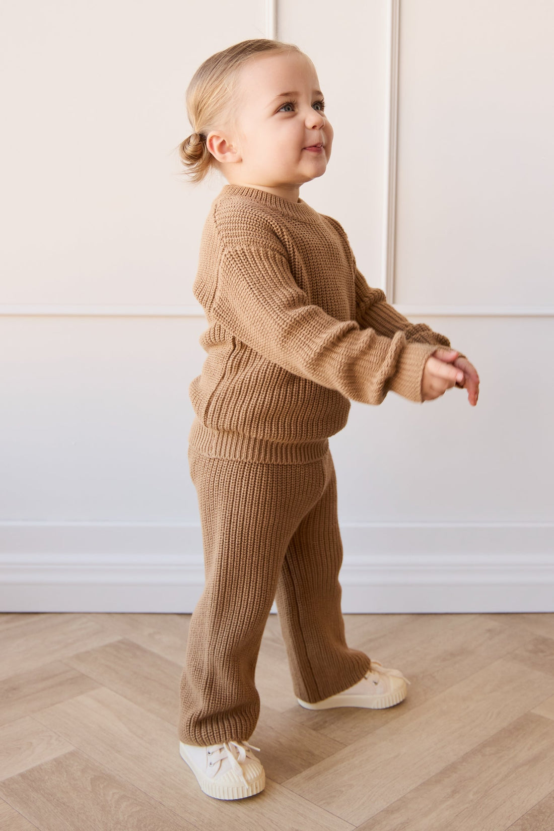 Morgan Jumper - Caramel Cream Childrens Jumper from Jamie Kay Australia
