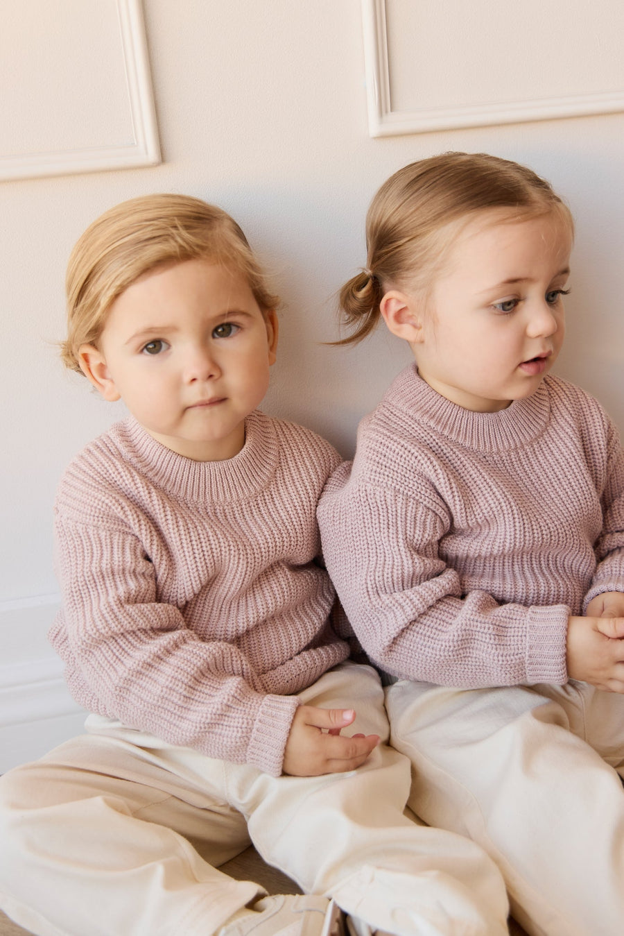 Morgan Jumper - Soft Misty Marle Childrens Jumper from Jamie Kay Australia