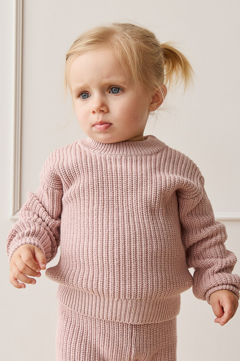Morgan Jumper - Cocoon Pink Childrens Jumper from Jamie Kay Australia