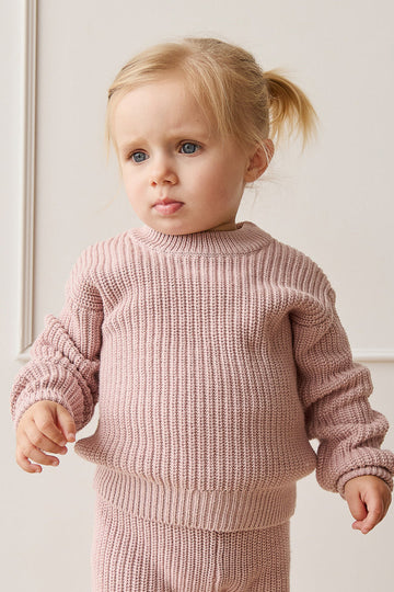 Morgan Jumper - Cocoon Pink Childrens Jumper from Jamie Kay Australia