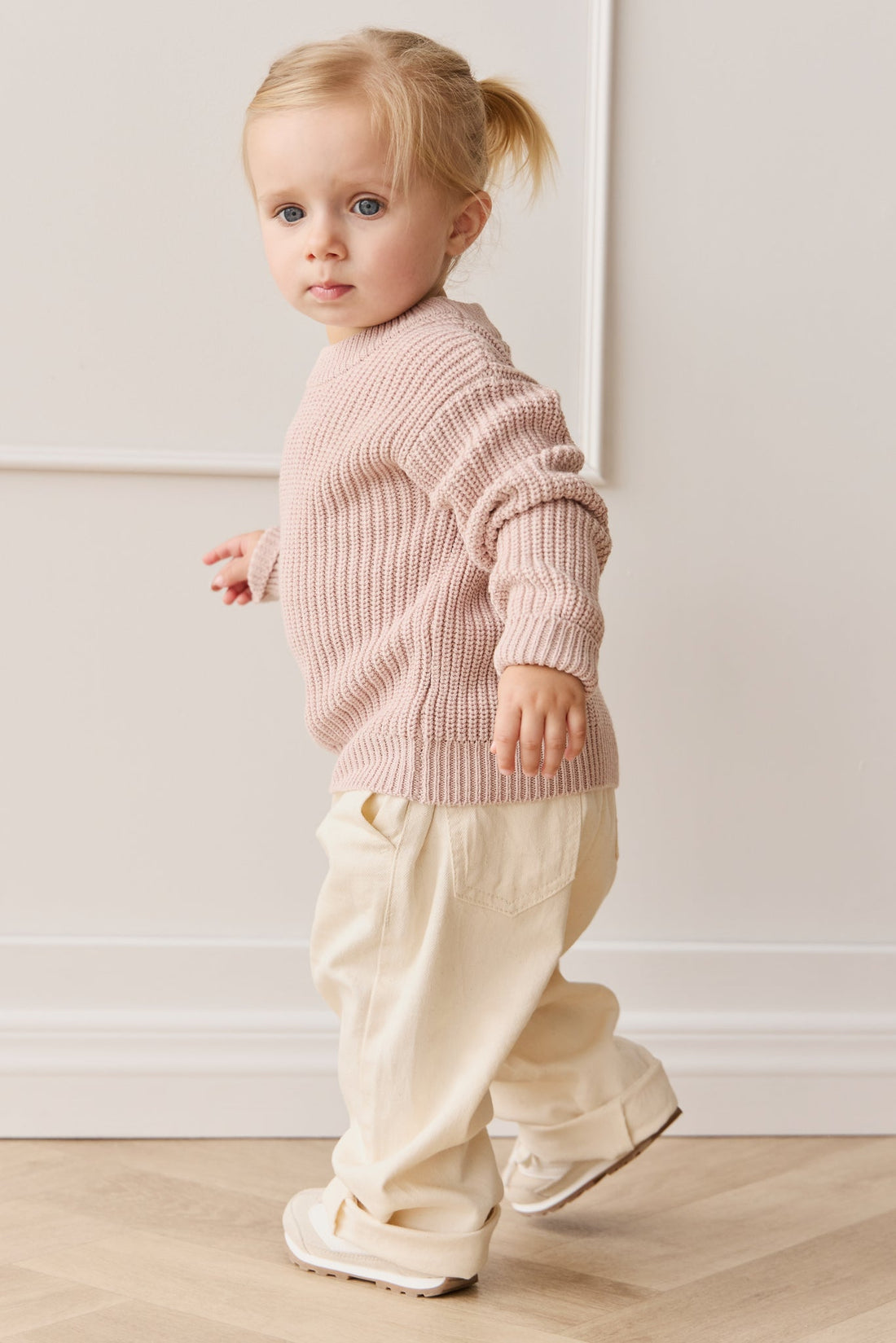 Morgan Jumper - Mauve Chalk Marle Childrens Jumper from Jamie Kay Australia