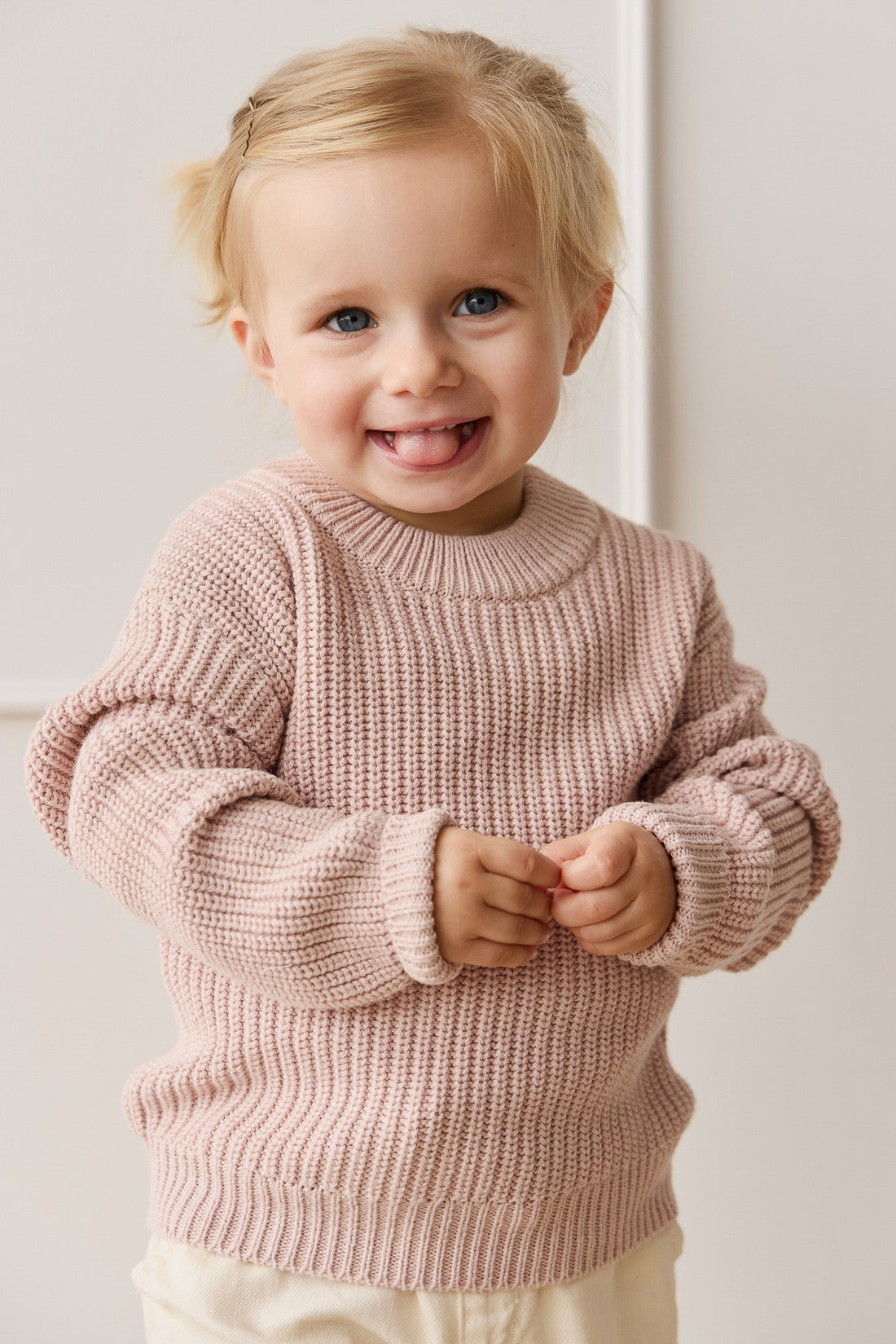 Morgan Jumper - Mauve Chalk Marle Childrens Jumper from Jamie Kay Australia