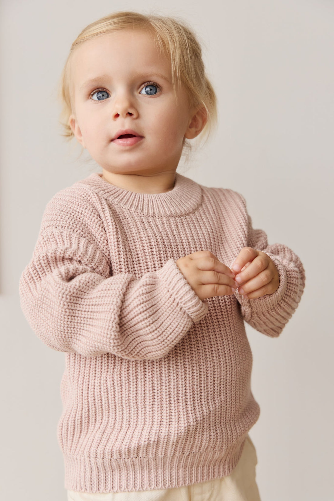 Morgan Jumper - Mauve Chalk Marle Childrens Jumper from Jamie Kay Australia