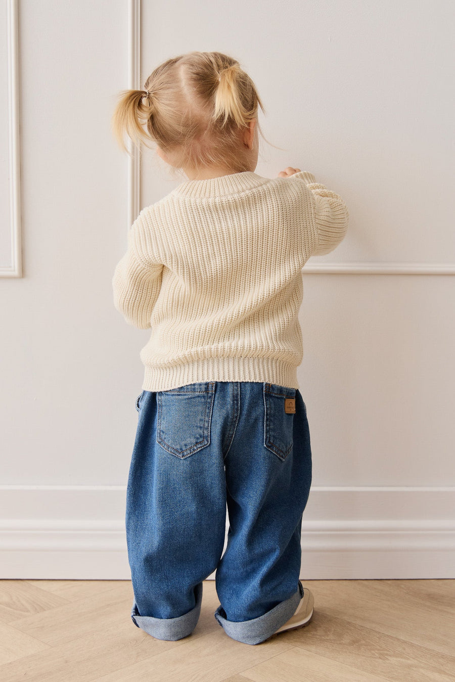 Morgan Jumper - Egret Childrens Jumper from Jamie Kay Australia