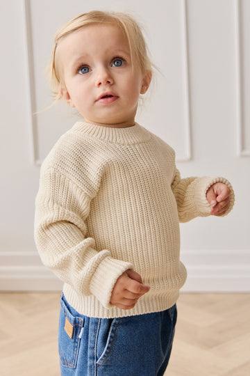 Morgan Jumper - Egret Childrens Jumper from Jamie Kay Australia
