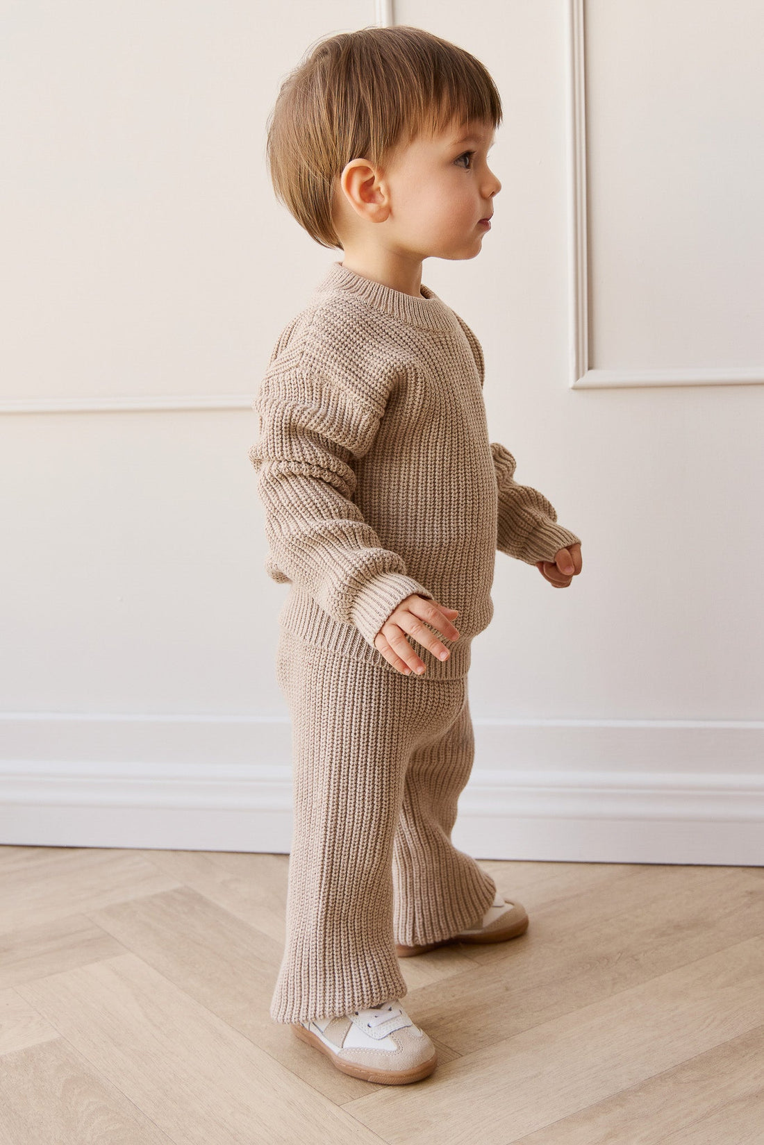 Morgan Jumper - Putty Marle Childrens Jumper from Jamie Kay Australia