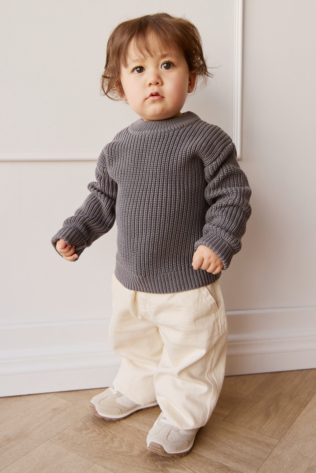 Morgan Jumper - Charcoal Gray Childrens Jumper from Jamie Kay Australia