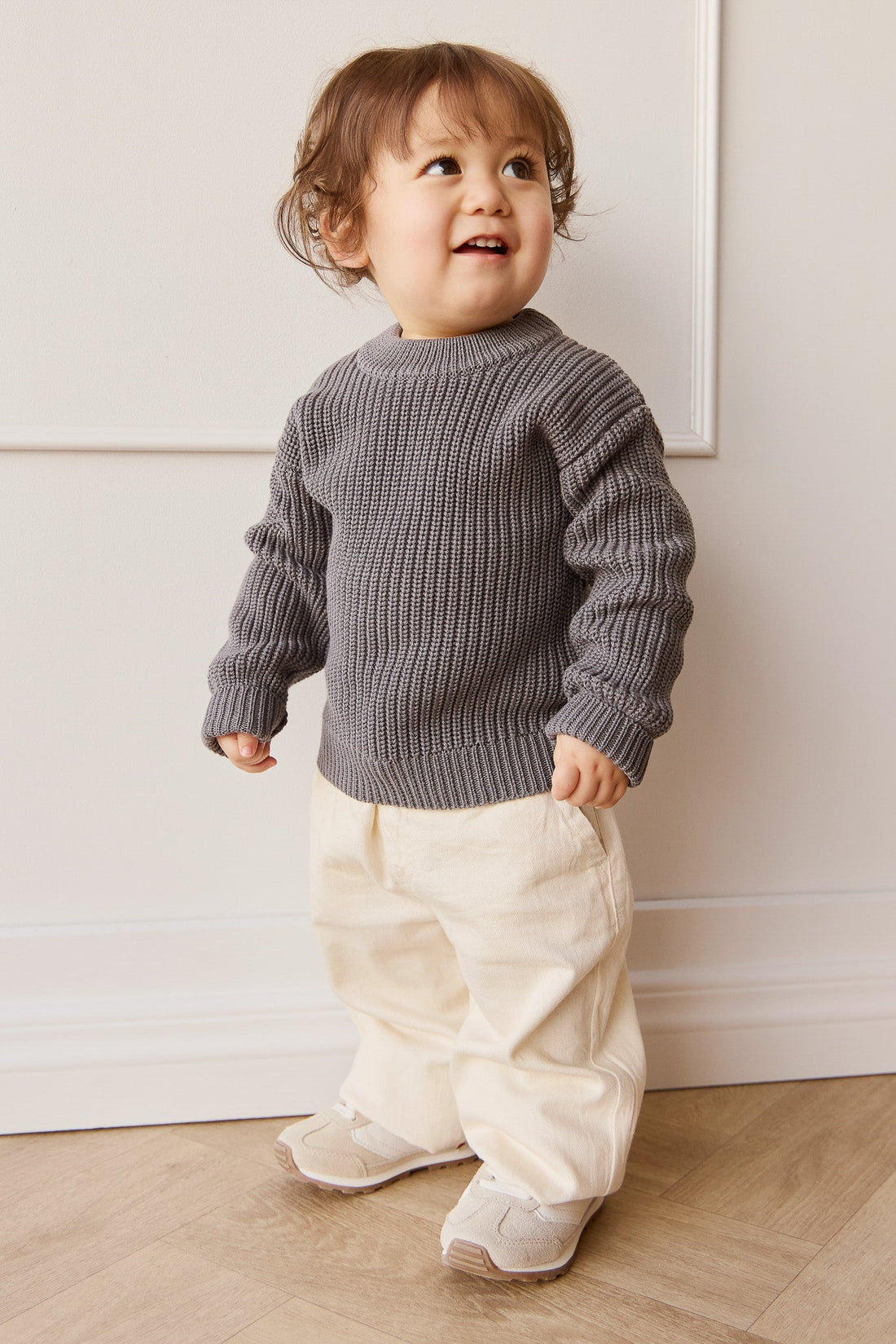 Morgan Jumper - Charcoal Gray Childrens Jumper from Jamie Kay Australia