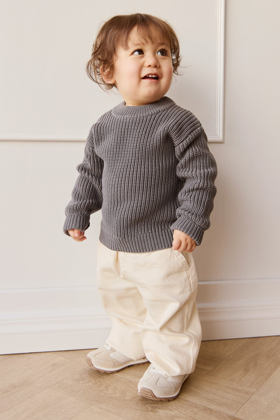 Morgan Jumper - Charcoal Gray Childrens Jumper from Jamie Kay Australia
