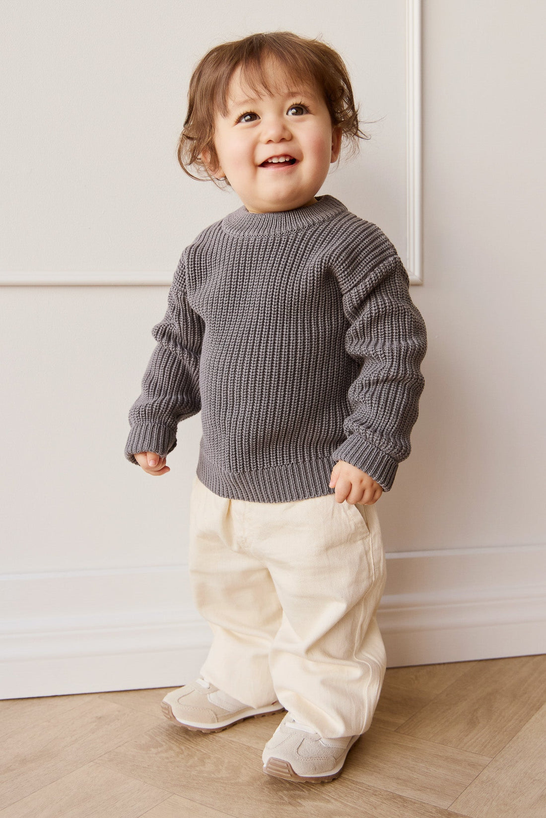 Morgan Jumper - Charcoal Gray Childrens Jumper from Jamie Kay Australia