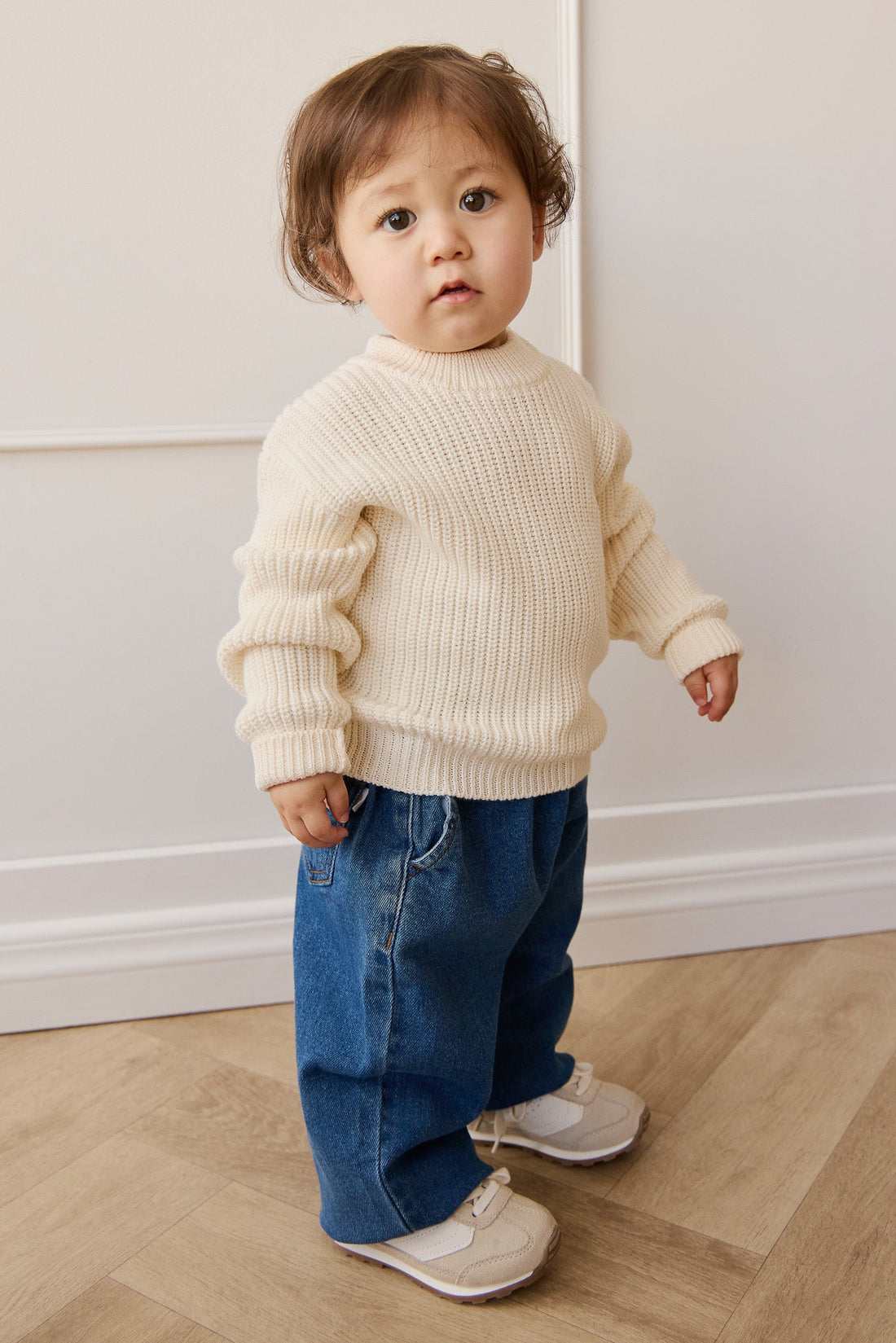 Morgan Jumper - Cloud Childrens Jumper from Jamie Kay Australia