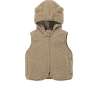 Neve Sherpa Vest - Cashew Childrens Vest from Jamie Kay Australia