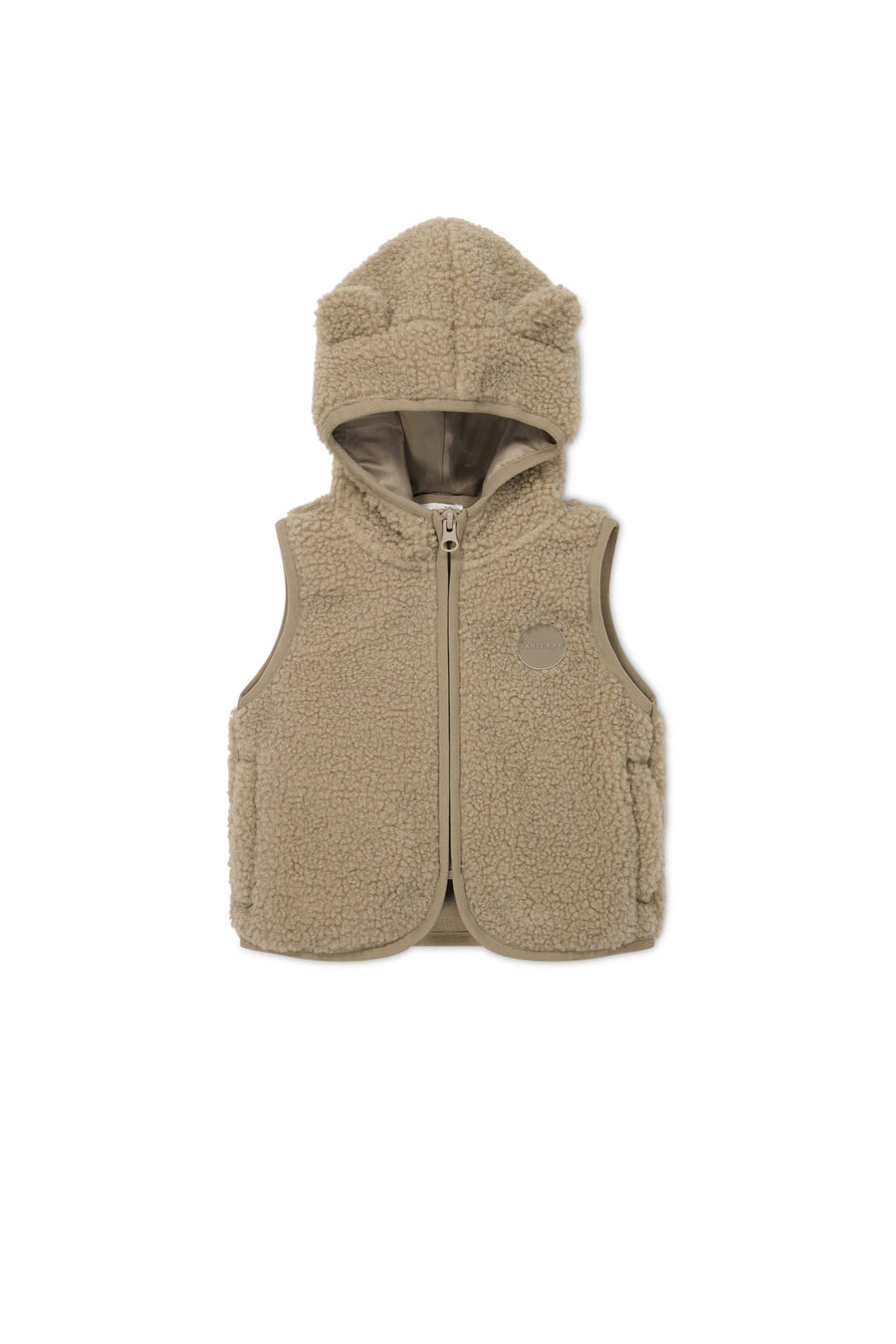 Neve Sherpa Vest - Cashew Childrens Vest from Jamie Kay Australia