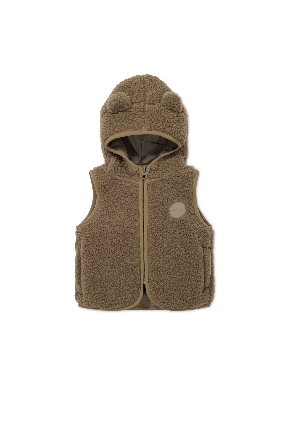 Neve Sherpa Vest - Pecan Childrens Vest from Jamie Kay Australia