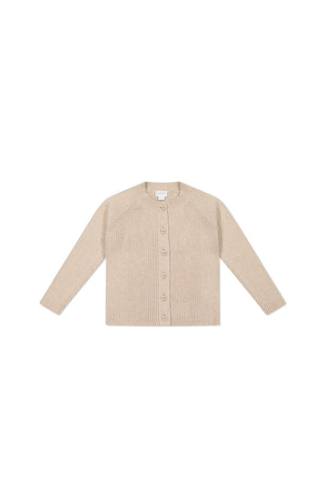 Noelle Cardigan - Oatmeal Marle Childrens Cardigan from Jamie Kay Australia