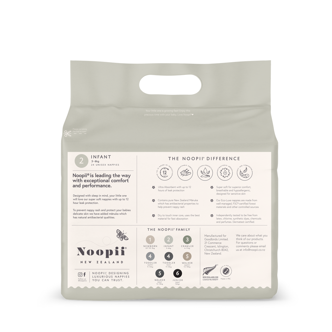 Noopii® Infant Nappies Childrens Nappies from Jamie Kay Australia