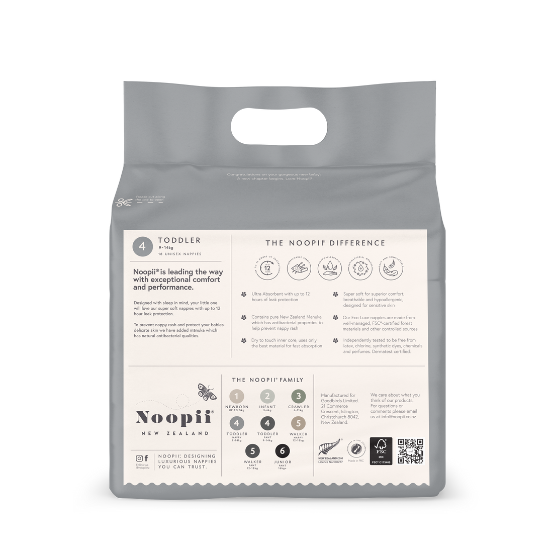 Noopii® Toddler Nappies Childrens Nappies from Jamie Kay Australia