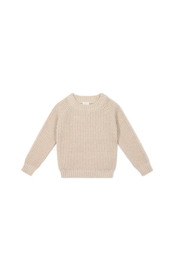 OG Barnaby Jumper - Oatmeal Marle Childrens Jumper from Jamie Kay Australia