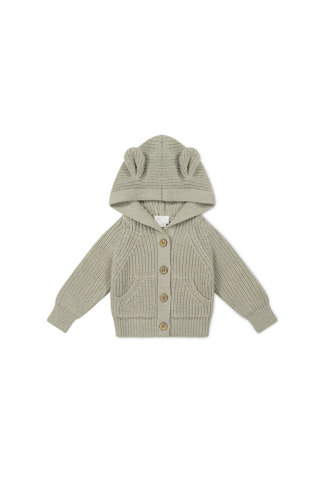 OG Bear Knit - Moss Marle Childrens Cardigan from Jamie Kay Australia