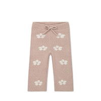 OG Morgan Knit Pant - Frankie Knit Rose Childrens Pant from Jamie Kay Australia