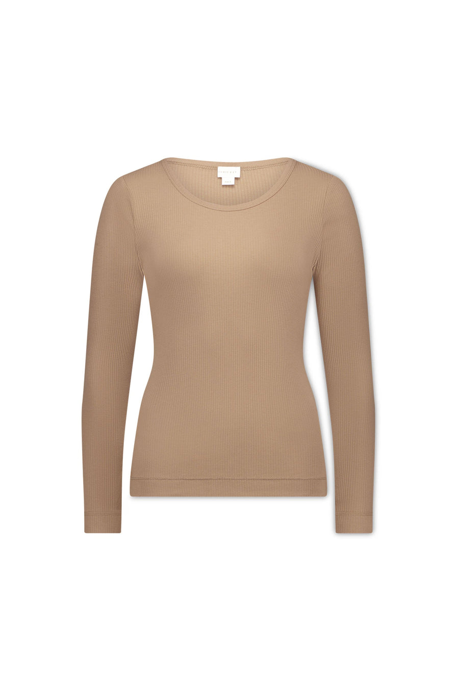 Organic Cotton Modal Womens Long Sleeve Top - Latte Childrens Womens Top from Jamie Kay Australia