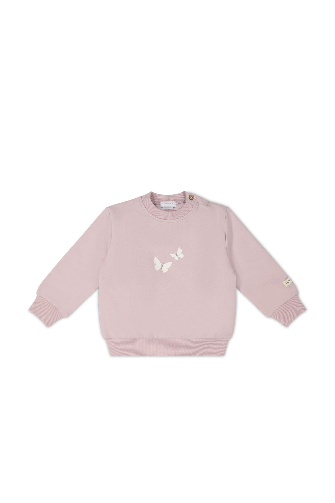 Organic Cotton Aubrey Sweatshirt - Violet Tint Childrens Top from Jamie Kay Australia