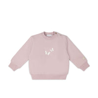 Organic Cotton Aubrey Sweatshirt - Violet Tint Childrens Top from Jamie Kay Australia