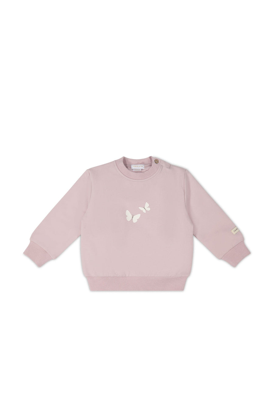 Organic Cotton Aubrey Sweatshirt - Violet Tint Childrens Top from Jamie Kay Australia