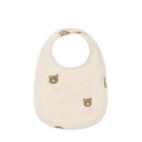 Organic Cotton Bib - Bobbie Bear Tofu Childrens Bib from Jamie Kay Australia