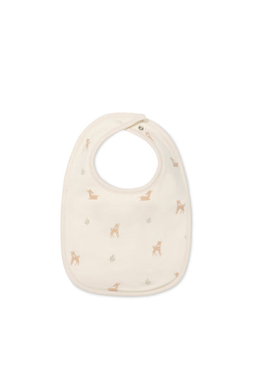 Organic Cotton Bib - Fable Deer Cloud Childrens Bib from Jamie Kay Australia