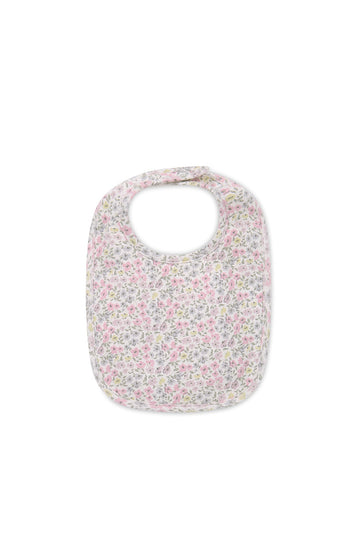 Organic Cotton Bib - Fifi Mini Slightly Pink Childrens Bib from Jamie Kay Australia