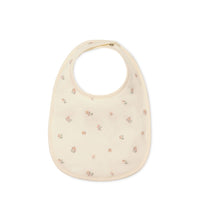 Organic Cotton Bib - Meredith Egret Childrens Bib from Jamie Kay Australia