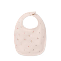 Organic Cotton Bib - Meredith Morganite Childrens Bib from Jamie Kay Australia