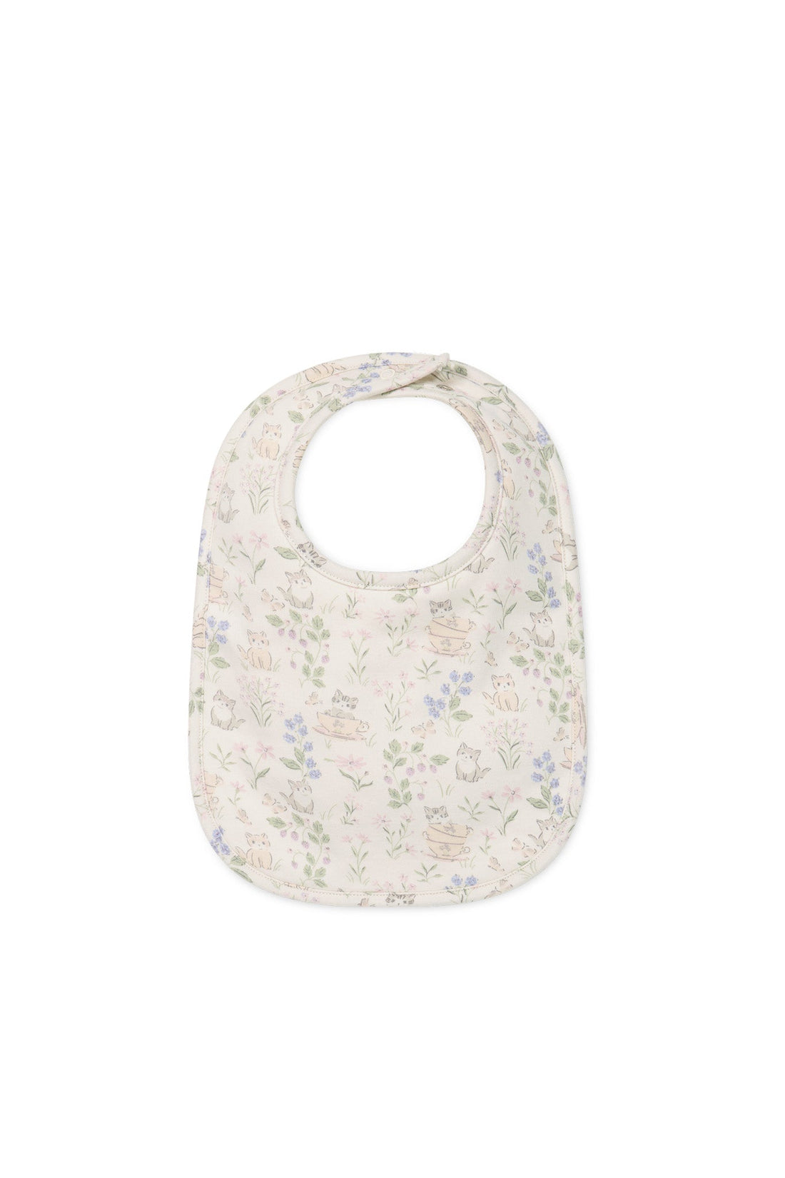 Organic Cotton Bib - Moons Garden Lavender Childrens Bib from Jamie Kay Australia