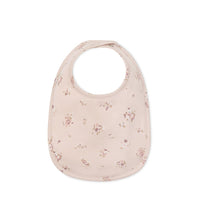 Organic Cotton Bib - Petite Fleur Soft Peony Childrens Bib from Jamie Kay Australia