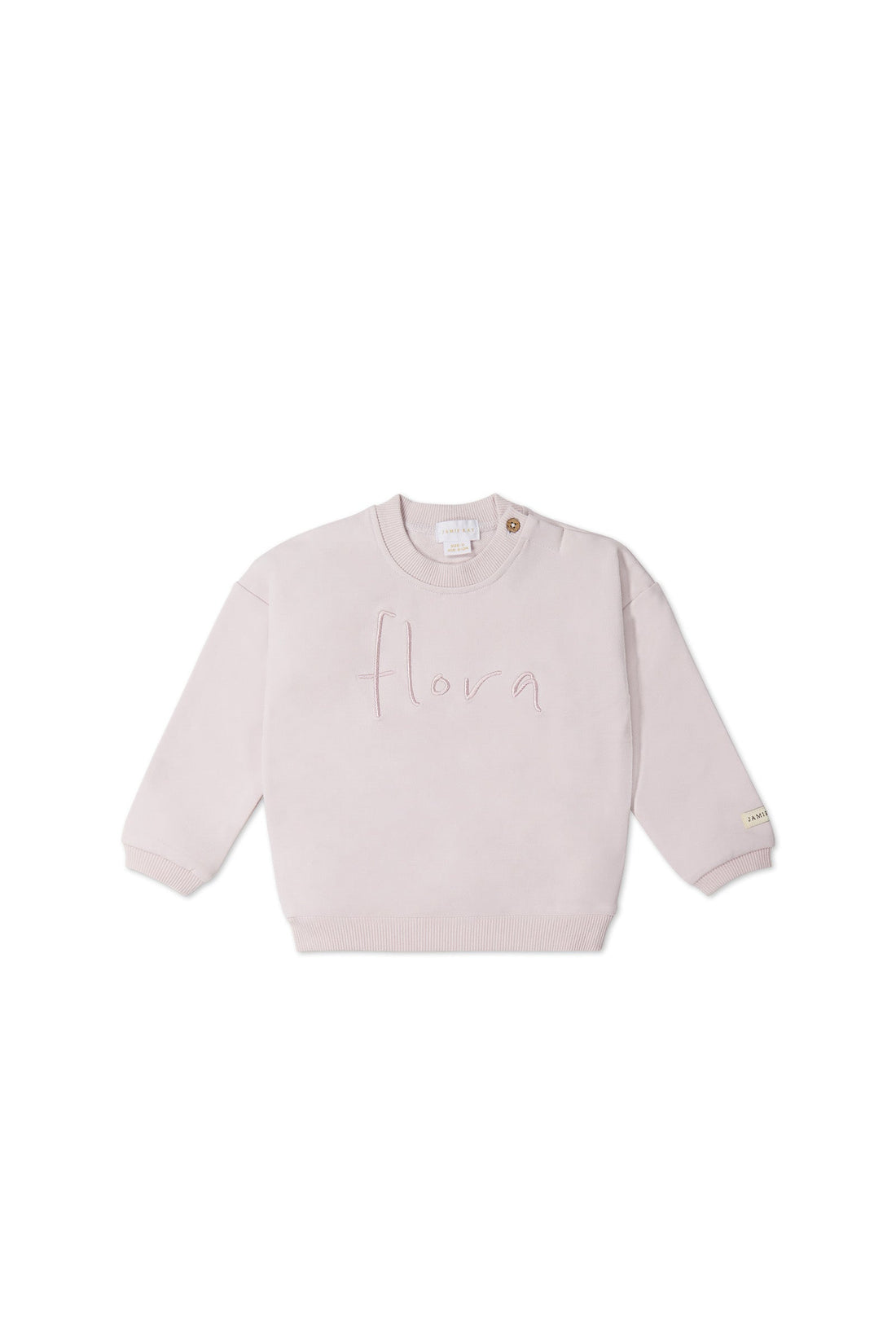 Organic Cotton Bobbie Sweatshirt - Luna Flora Childrens Top from Jamie Kay Australia