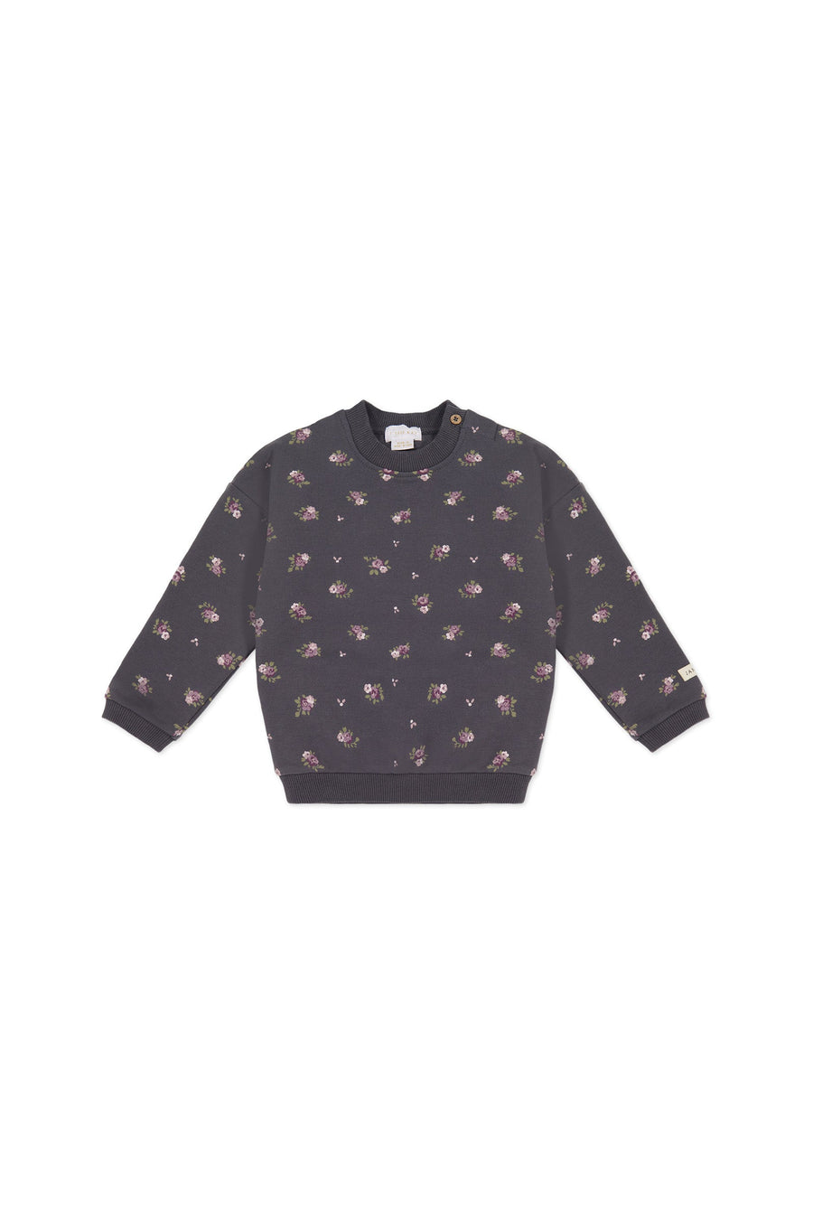 Organic Cotton Bobbie Sweatshirt - Simone Lava Childrens Top from Jamie Kay Australia