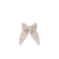 Organic Cotton Bow - Chloe Lilac Childrens Bow from Jamie Kay Australia