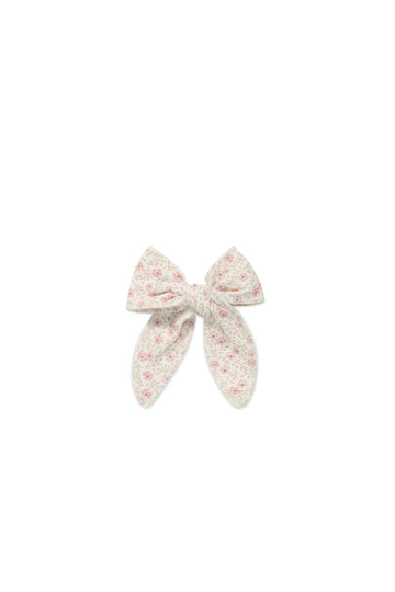 Organic Cotton Bow - Emmy Egret Childrens Hair Bow from Jamie Kay Australia