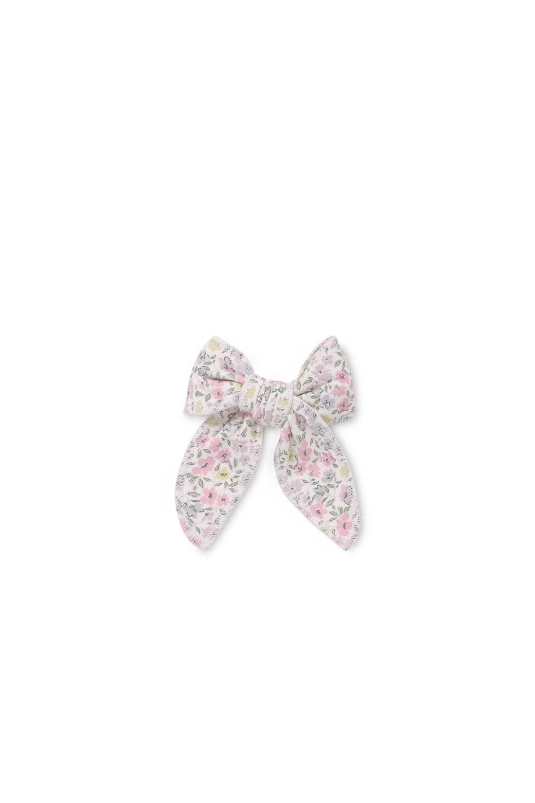 Organic Cotton Bow - Fifi Mini Slightly Pink Childrens Hair Bow from Jamie Kay Australia