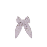 Organic Cotton Bow - Lulu Bloom Iris Childrens Bow from Jamie Kay Australia