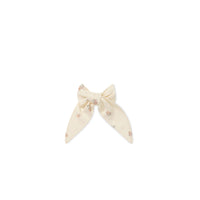 Organic Cotton Bow - Meredith Egret Childrens Bow from Jamie Kay Australia