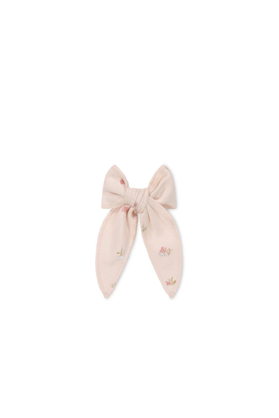 Organic Cotton Bow - Meredith Morganite Childrens Hair Bow from Jamie Kay Australia