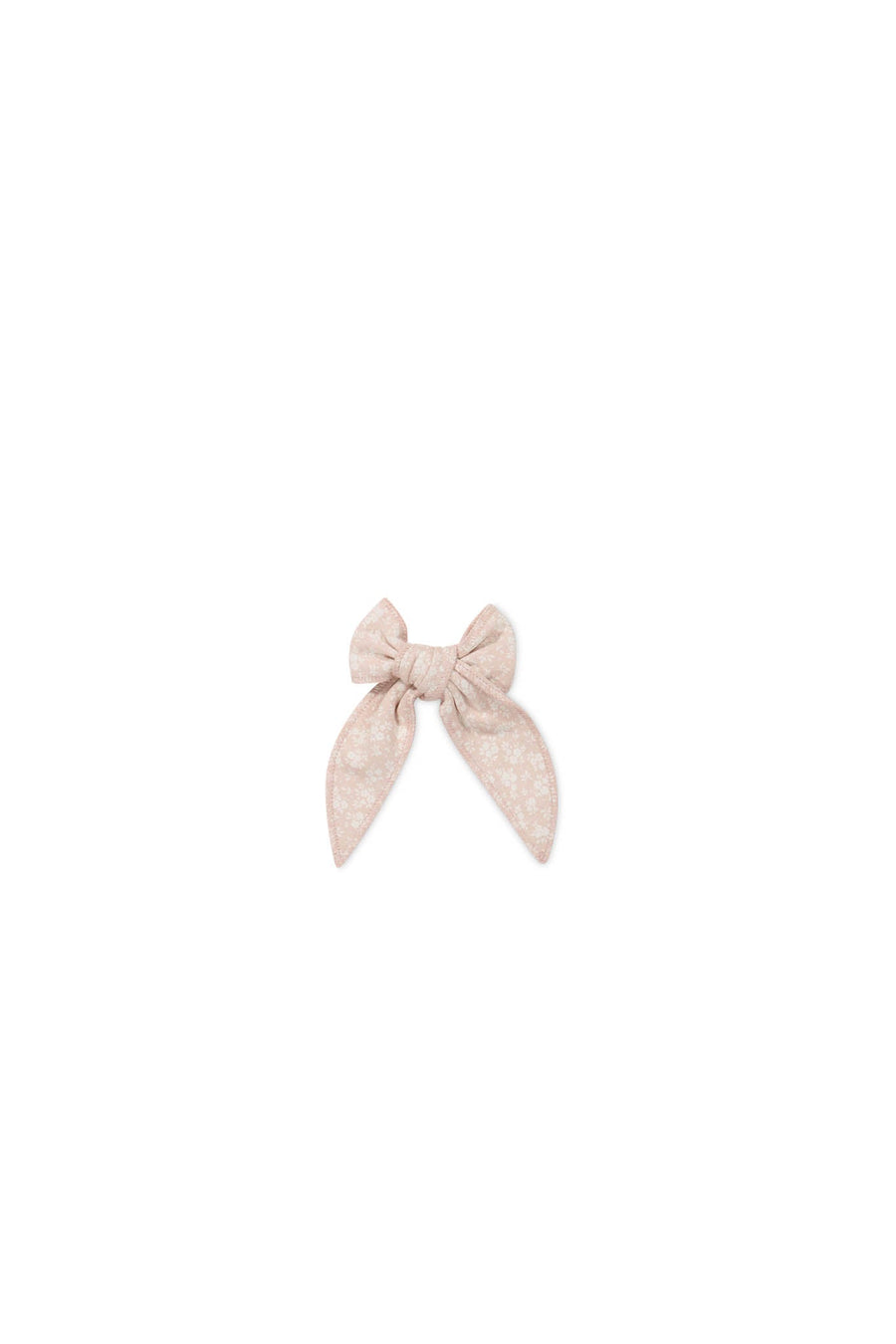 Organic Cotton Bow - Rosalie Field Rose Childrens Hair Bow from Jamie Kay Australia