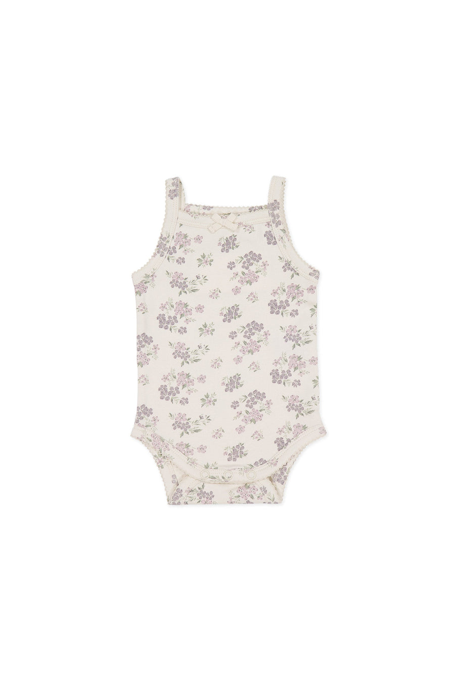 Organic Cotton Bridget Singlet Bodysuit - Selena Tofu Childrens Bodysuit from Jamie Kay Australia