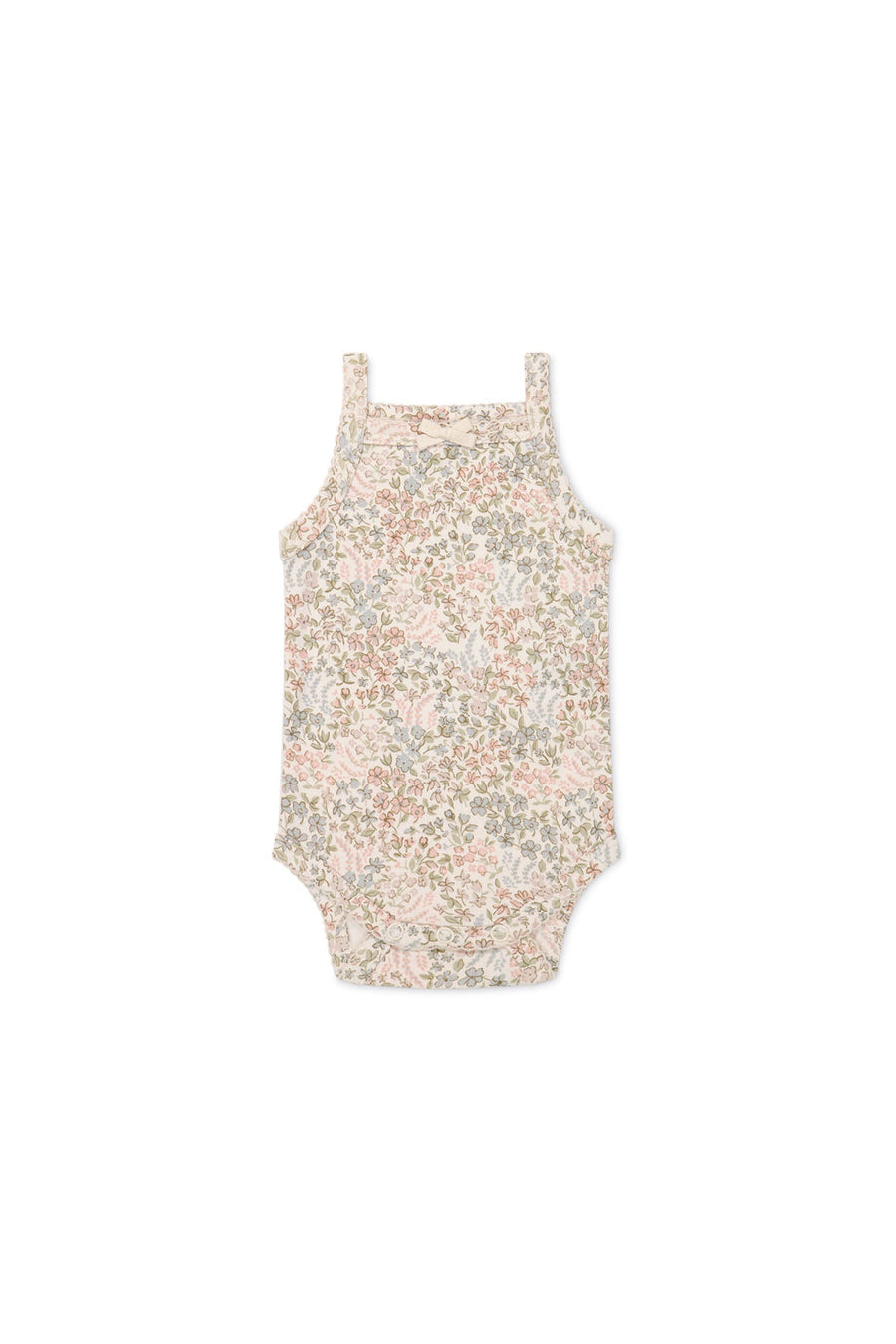 Organic Cotton Bridget Singlet Bodysuit - April Glacier Childrens Bodysuit from Jamie Kay Australia