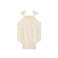 Organic Cotton Cassie Playsuit - Meredith Egret Childrens Playsuit from Jamie Kay Australia