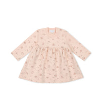 Organic Cotton Charlotte Dress - Petite Fleur Soft Peony Childrens Dress from Jamie Kay Australia